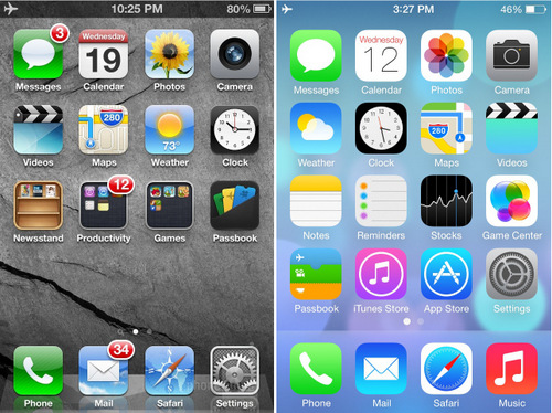 giao dien Iphone iOS7